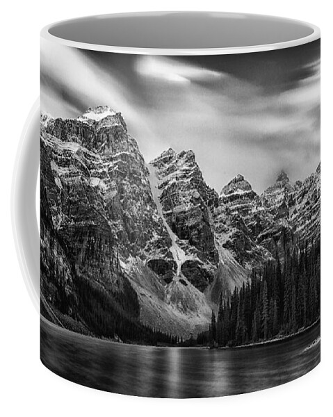 Moraine Lake Coffee Mug featuring the photograph First Snow #4 by Robert Fawcett