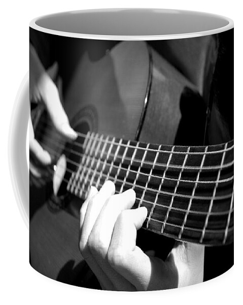 Guitar Coffee Mug featuring the photograph Guitar #4 by Mariel Mcmeeking