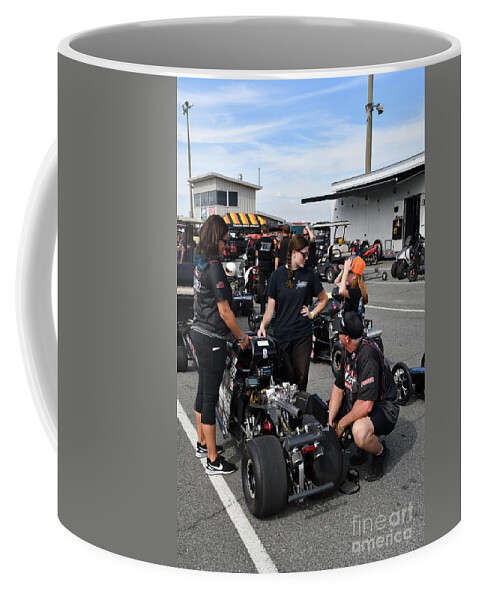 Drag Coffee Mug featuring the photograph Junior Drag Racing March 2017 #4 by Jack Norton