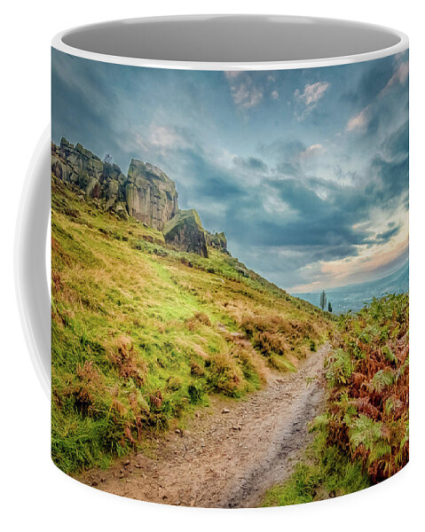 Airedale Coffee Mug featuring the photograph Misty morning in Ilkley by Mariusz Talarek