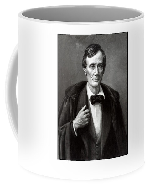 American History Coffee Mug featuring the mixed media President Lincoln by War Is Hell Store