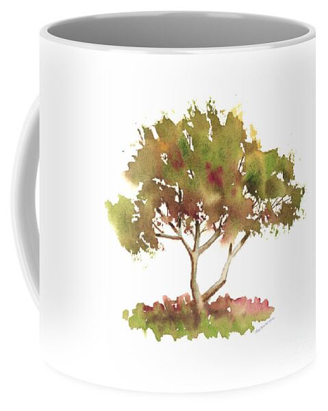 Watercolor Tree Coffee Mug featuring the painting #4 Tree #4 by Amy Kirkpatrick