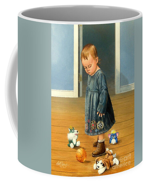 Portrait Coffee Mug featuring the painting Untitled #4 by Bob George