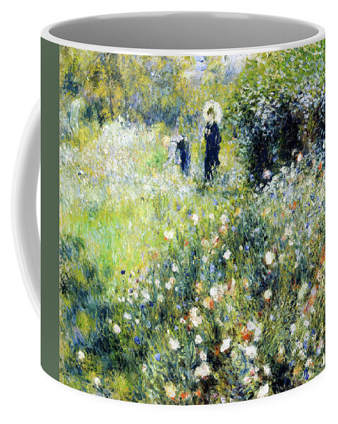 Woman With A Parasol In A Garden Coffee Mug For Sale By Pierre