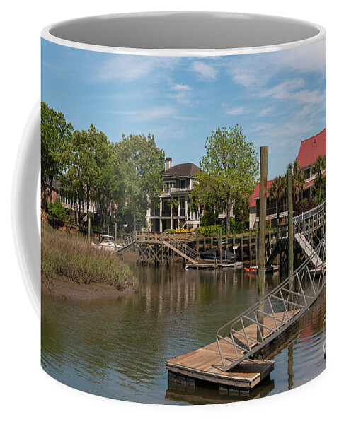 Dock Coffee Mug featuring the photograph Dockside Dreams by Dale Powell