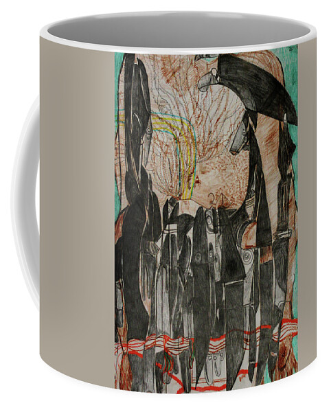 Jesus Coffee Mug featuring the painting St Michael The Archangel #41 by Gloria Ssali