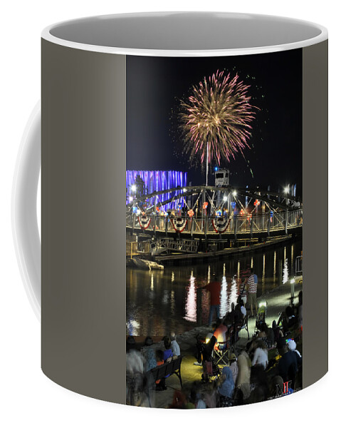 4th Of July Coffee Mug featuring the photograph 4th Of July 2017 Canalside Buffalo NY 44 by Michael Frank Jr