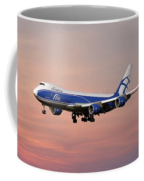 Air Bridge Cargo Coffee Mug featuring the photograph Air Bridge Cargo Boeing 747-8F by Smart Aviation