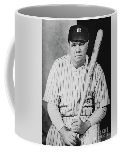 Babe Ruth Coffee Mug featuring the photograph Babe Ruth by American School