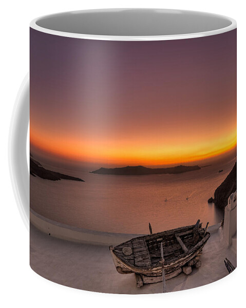 Aegean Coffee Mug featuring the photograph Santorini - Greece #5 by Constantinos Iliopoulos