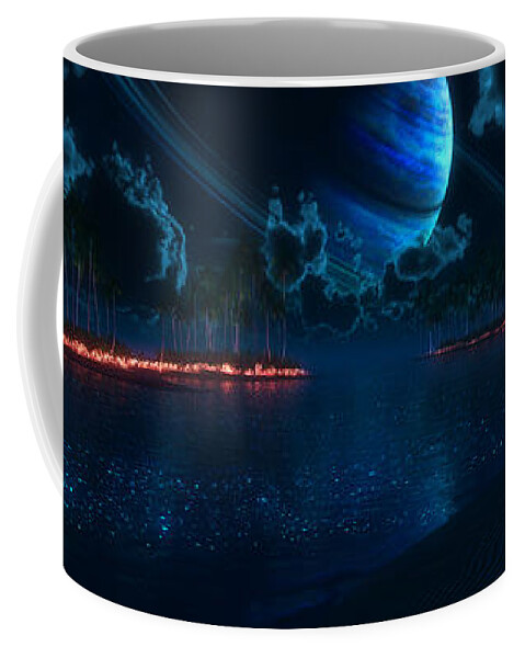 Sci Fi Coffee Mug featuring the digital art Sci Fi #5 by Maye Loeser