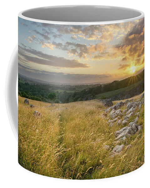 Sunset Coffee Mug featuring the digital art Sunset #5 by Maye Loeser