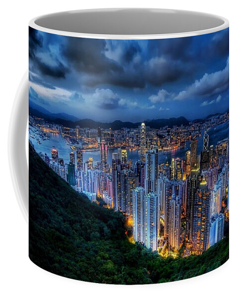 City Coffee Mug featuring the digital art City #51 by Super Lovely