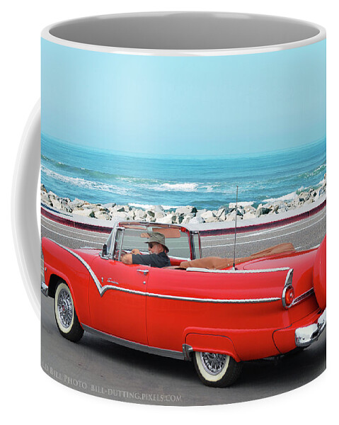 Ford Coffee Mug featuring the photograph 55 Sunliner by Bill Dutting