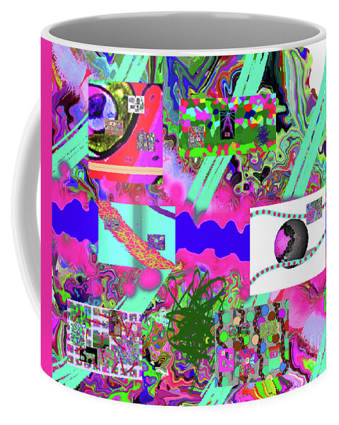 Walter Paul Bebirian Coffee Mug featuring the digital art 6-1-2015f by Walter Paul Bebirian