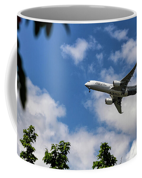 Transportation Coffee Mug featuring the photograph Airbus A350 by Shirley Mitchell