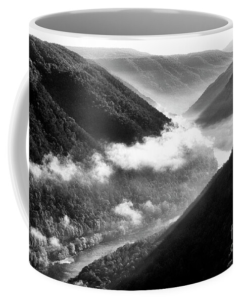 Grandview Coffee Mug featuring the photograph Grandview New River Gorge #6 by Thomas R Fletcher