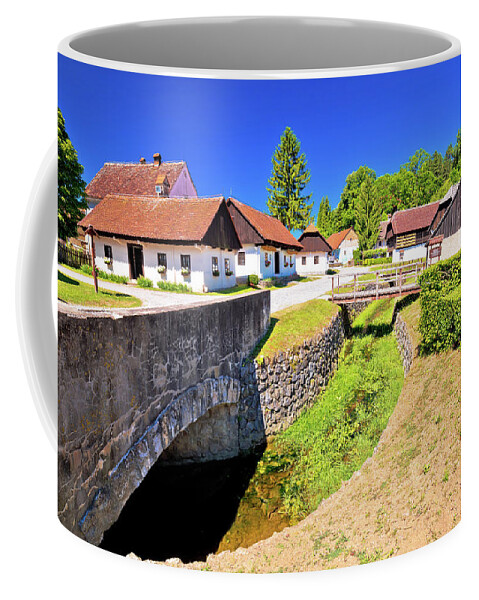Kumrovec Coffee Mug featuring the photograph Kumrovec picturesque village in Zagorje region of Croatia #6 by Brch Photography