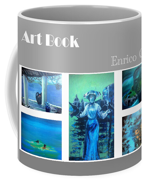 Fisherman House Coffee Mug featuring the painting Art Book by Enrico Garff