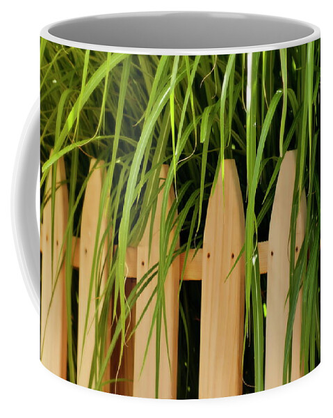 Fence Coffee Mug featuring the digital art Fence #7 by Super Lovely