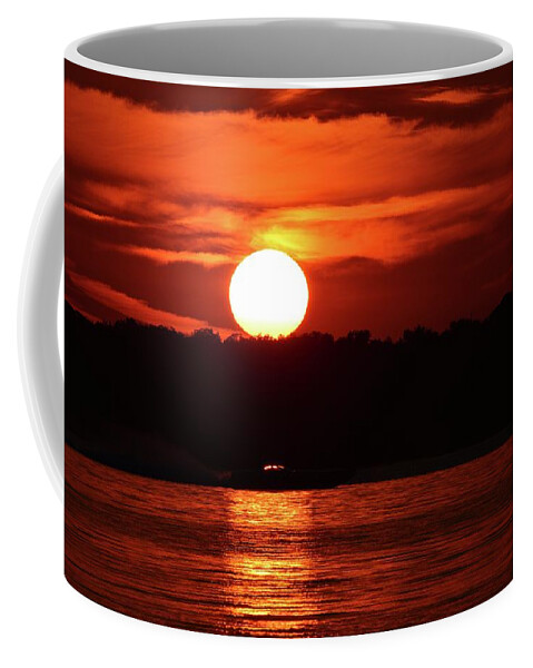 Abstract Coffee Mug featuring the photograph 7.57 Pm #757 by Lyle Crump