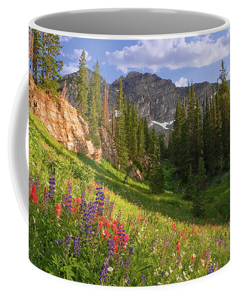 Albion Basin Coffee Mug featuring the photograph Albion Basin Wildflowers #8 by Douglas Pulsipher