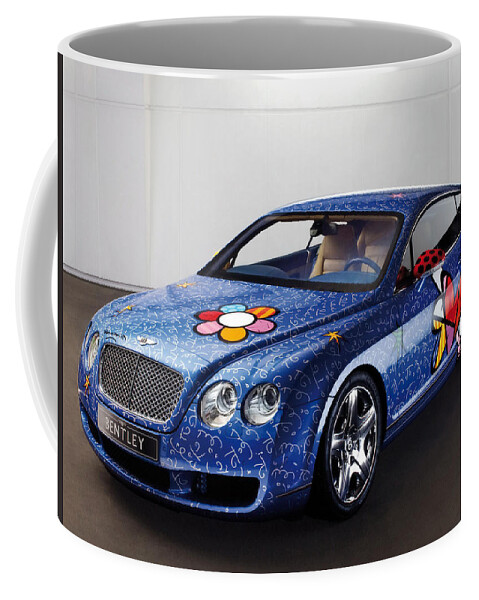 Bentley Coffee Mug featuring the digital art Bentley #8 by Super Lovely