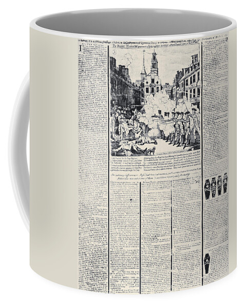 1770 Coffee Mug featuring the photograph Boston Massacre, 1770 #8 by Granger