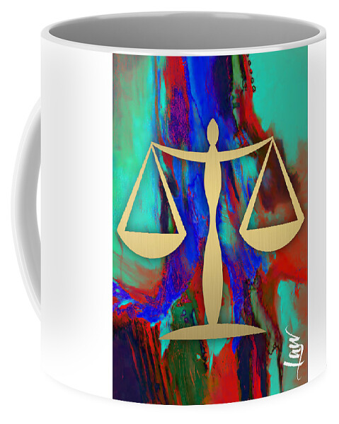 Law Coffee Mug featuring the mixed media Law Office Collection #6 by Marvin Blaine