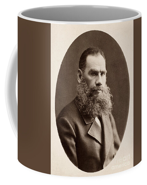 1868 Coffee Mug featuring the photograph Leo Tolstoy (1828-1910) #8 by Granger