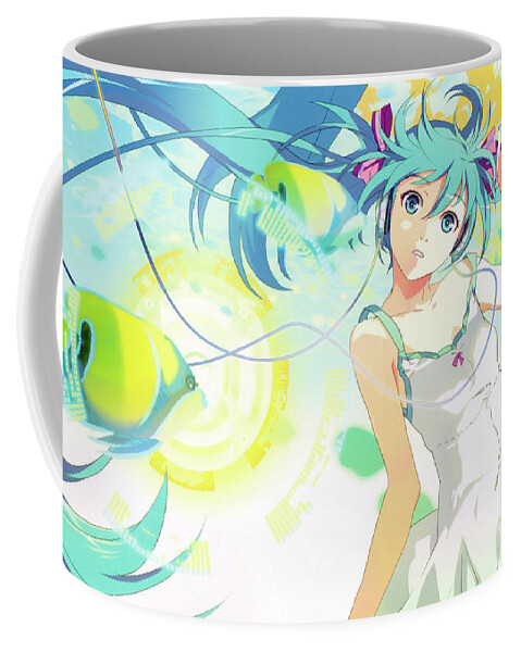 Vocaloid Coffee Mug featuring the digital art Vocaloid #8 by Super Lovely