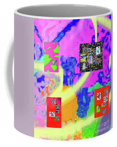 Walter Paul Bebirian Coffee Mug featuring the digital art 9-1-2015abcdefghijklmnopqrtuvwxyzabcdefghijk by Walter Paul Bebirian