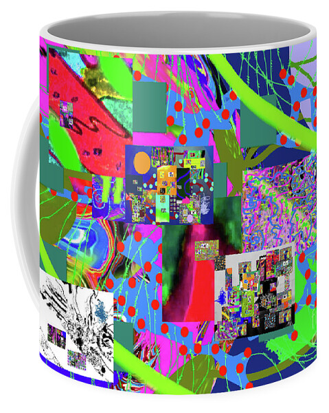 Walter Paul Bebirian Coffee Mug featuring the digital art 9-28-2016h by Walter Paul Bebirian