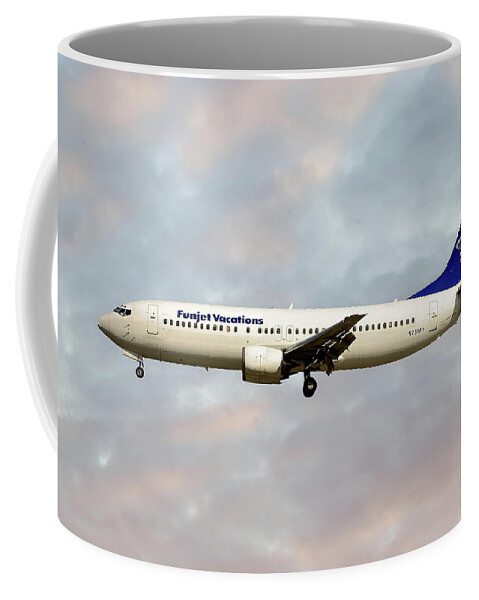 Funjet Coffee Mug featuring the photograph Funjet Vacations Boeing 737-400 #9 by Smart Aviation