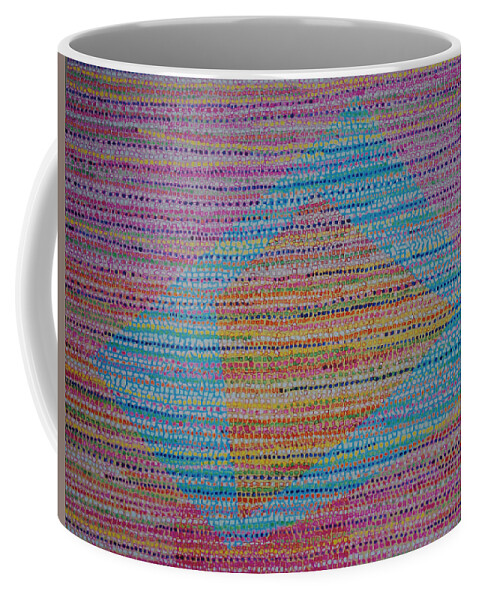 Inspirational Coffee Mug featuring the painting Mobius Band #9 by Kyung Hee Hogg