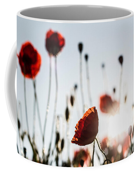 Poppy Coffee Mug featuring the digital art Poppy #9 by Super Lovely