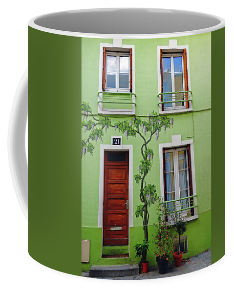 Paris Coffee Mug featuring the photograph Rue Cremieux In Paris, France #9 by Rick Rosenshein