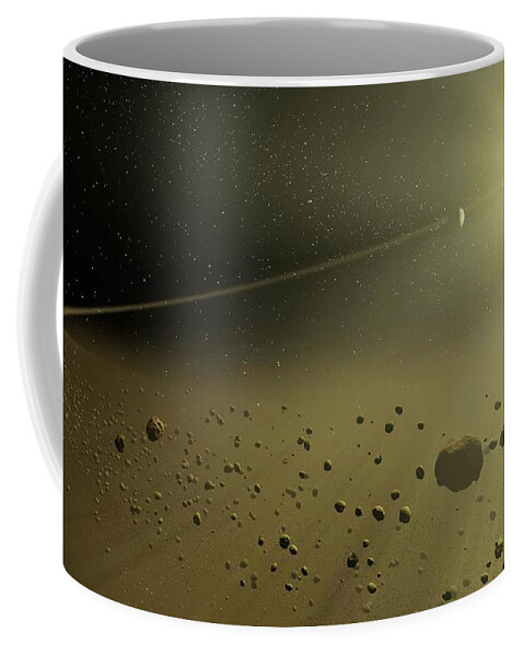 Space Coffee Mug featuring the digital art Space #9 by Super Lovely