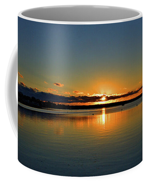Sunrise Coffee Mug featuring the photograph Sunrise Onset Pier #9 by Bruce Gannon