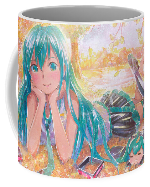 Vocaloid Coffee Mug featuring the digital art Vocaloid #95 by Super Lovely
