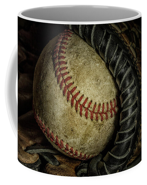 Baseball Coffee Mug featuring the photograph A Baseball Still Life by Tom Mc Nemar