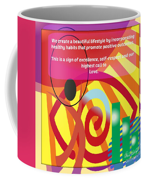 Gena Livings Coffee Mug featuring the digital art A Beautiful Lifestyle by Gena Livings