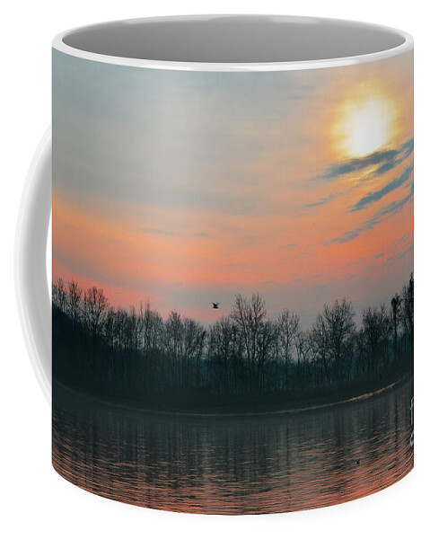 Delaware Coffee Mug featuring the photograph A Beautiful Morning At The Delaware River by Robyn King