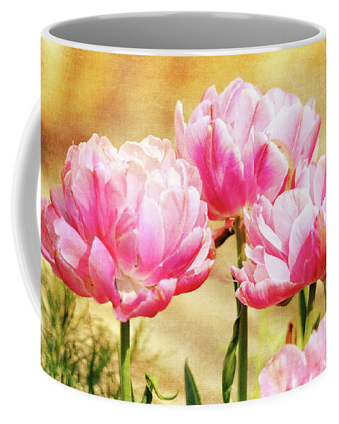 Floral Coffee Mug featuring the photograph A Bouquet of Tulips by Trina Ansel