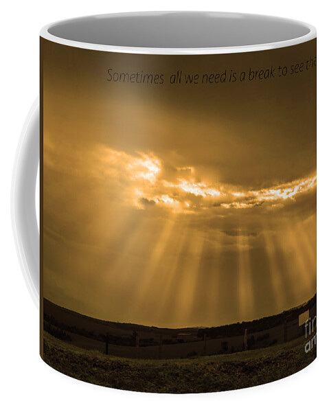 Sunshine Coffee Mug featuring the photograph A break by Metaphor Photo