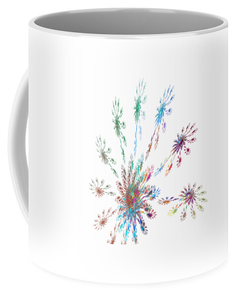 Celebrate Coffee Mug featuring the digital art A Celebration by Ilia -