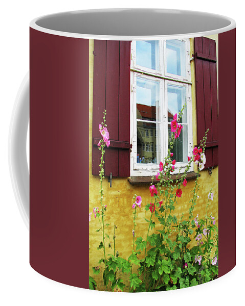 Window Coffee Mug featuring the photograph A Cheerful Window by Ted Keller