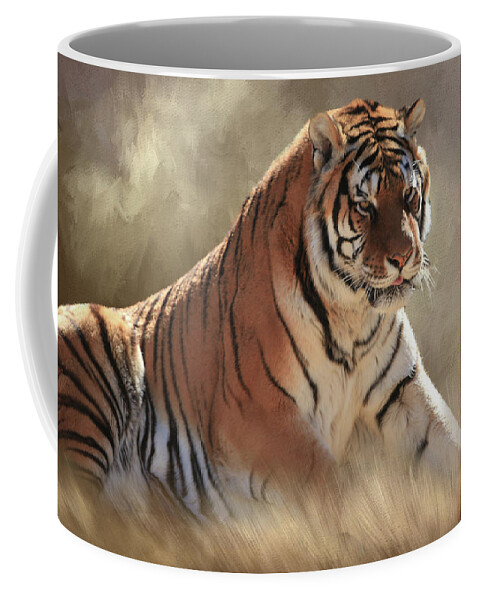 Bengal Tiger Coffee Mug featuring the photograph A Coat of Many Colors by Donna Kennedy