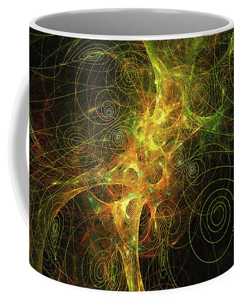 A Conclave Of Spirals Coffee Mug featuring the digital art A Conclave Of Spirals by Digital Photographic Arts