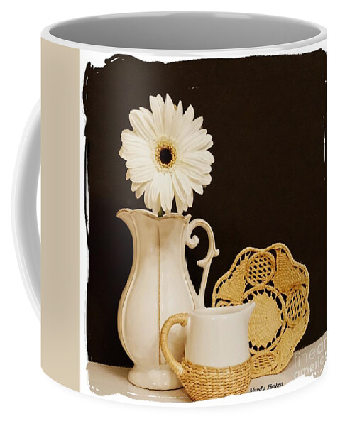Photo Coffee Mug featuring the photograph A Daisy and a Basket by Marsha Heiken